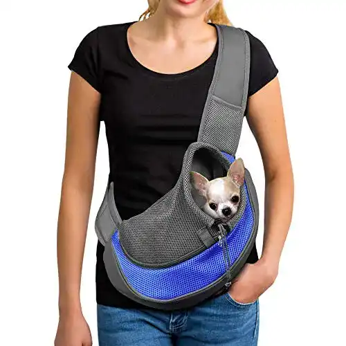 Hundetragetuch PETEMOO tragbar, atmungsaktiv, Mesh