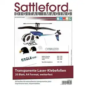 Transferfolie Laserdrucker Sattleford Drucker Folie: 20 Klebefolien