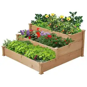 Stufen-Hochbeet Yaheetech 3 stufiges Hochbeet Holz
