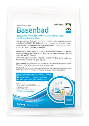 Basenbad Wellnest mit Edelsteinpulver und Stein-Mineralien