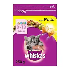 Whiskas-Katzenfutter whiskas Junior Katzenfutter Huhn, 5 x 950 g