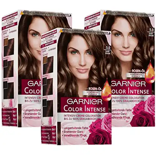 Garnier-Haarfarbe Garnier Dauerhafte Haar Coloration, 3 x 1 Stück