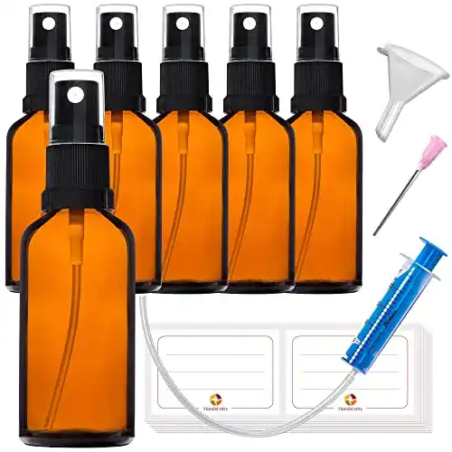 Die beste Reiseflaschen Glas HandsUnity 6x50ml Sprühflasche braun 2026 Test Bestseller Reiseflaschen Glas HandsUnity 6x50ml Sprühflasche braun