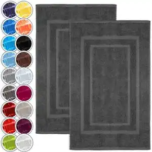 Badematten NatureMark 2er Pack Badvorleger, 50 x 80 cm