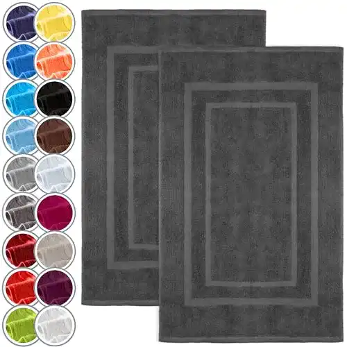 Badematten NatureMark 2er Pack Badvorleger, 50 x 80 cm