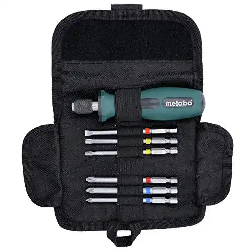 Lange Bits Metabo 626723000 Bit-Rolltasche SP, 7-teilig