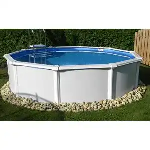 Stahlwandpool Family Pool Stahlwandbecken “Kreta” rund 450 x 120