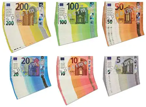 Spielgeld Betzold 2461 – Euro-Scheine Kinder 130 Stück