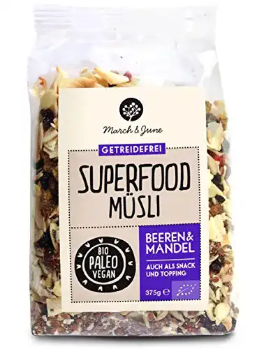 Früchte-Müsli March & June Bio Superfood Müsli Beeren Mandel