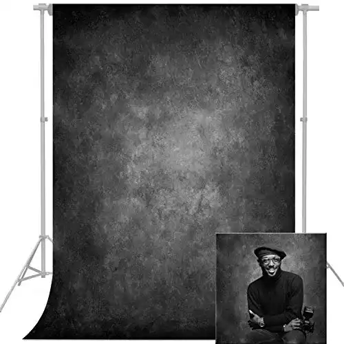Fotohintergrund econious, 1,5 x 2,2 m abstraktes Dunkelgrau