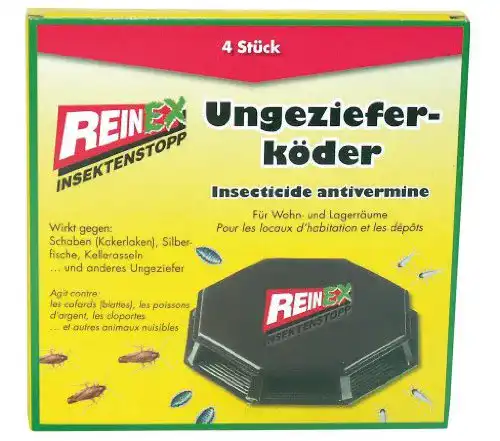 Silberfischfalle Axisis GmbH REINEX 4er Pack Ungezieferdose