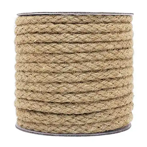 Hanfseil TW Tenn gut geflochtene Jute, 8 mm dick, 152,4 m