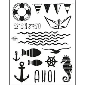 Motivstempel Viva Decor ®️ Clear-Stamps (AHOI) Silikon Stempel