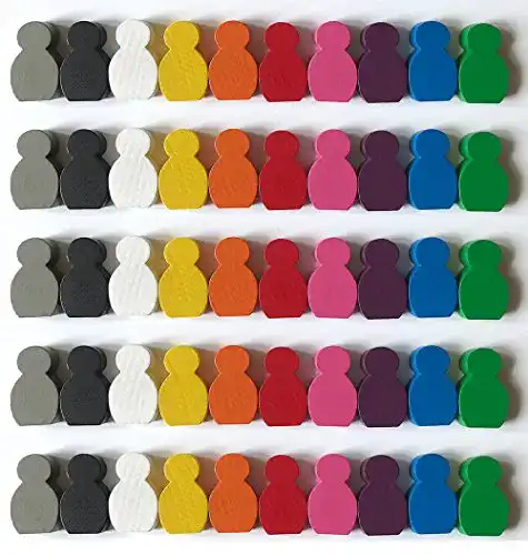 Spielfiguren Spieltz 052641: groß, beklebbar, Holz, 50 Stück