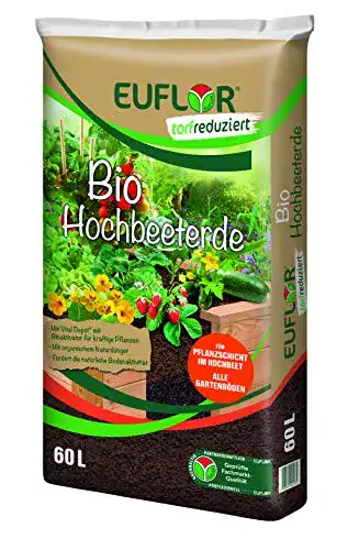 Hochbeeterde Euflor Bio 60 L Sack, als Pflanzschicht im Hochbeet