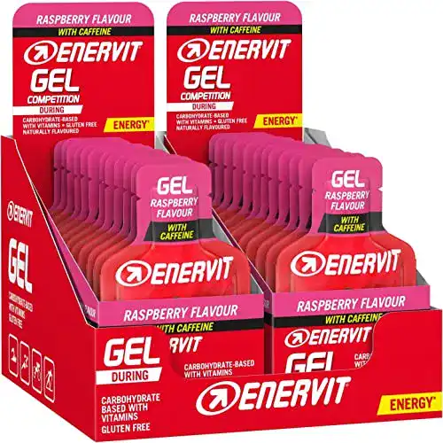 Traubenzucker ENERVIT Sport Gel Himbeere, 24x25ml