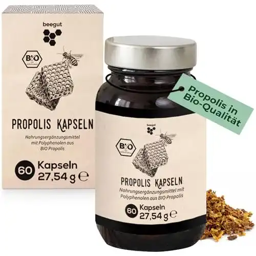 Propolis beegut BIO Kapseln, 60 Kapseln mit BIO Extrakt