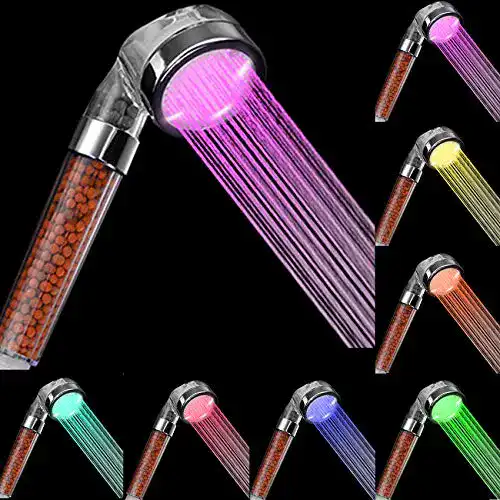 LED-Duschkopf Rovtop Led Duschkopf, mit Farbwechsel, 7 Farben