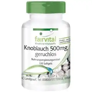 Knoblauch-Kapseln fairvital, Kapseln 500mg, 100 Softgels