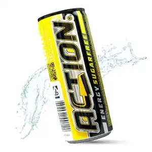 Energy-Drink(s)-ohne-Zucker ACT!ON ACTION, 24 x 250 ml
