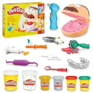 Play-Doh Play-Doh Zahnarzt Dr. Wackelzahn, 10 Knetwerkzeuge
