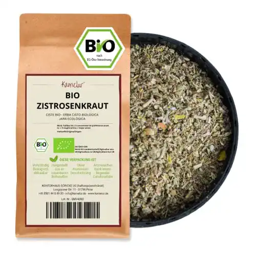 Cistus-Tee Kamelur 500g BIO Zistrosenkraut gerebelt, ohne Zusätze