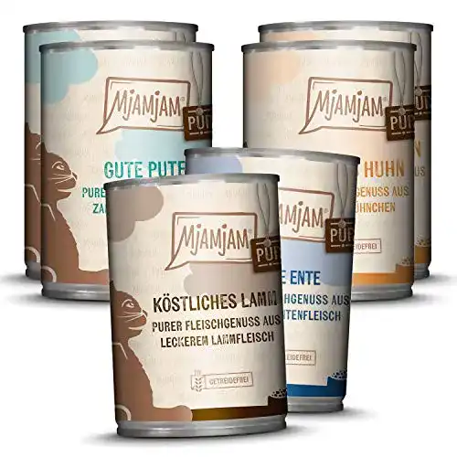 Die beste Katzenfutter mit hohem Fleischanteil MjAMjAM - Mixpaket 5, 6er 2026 Test Bestseller Katzenfutter mit hohem Fleischanteil MjAMjAM – Mixpaket 5, 6er