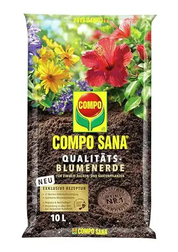 Compo-Erde Compo SANA Qualitäts-Blumenerde, 12 Wochen Dünger