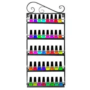 Nagellack-Regal FullBerg Metall Nagellack Regal Herz, 5 Ablagen