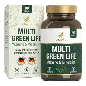 Vitamin-Kapseln Vitactiv Natural Nutrition MULTI GREEN LIFE