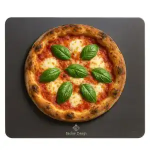 Backstahl Becker Design 8mm Pizza- Brot- rechteckig 38x33cm