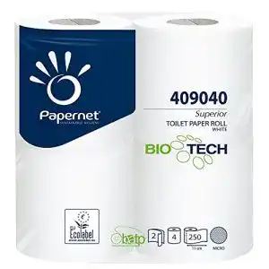 Selbstauflösendes Toilettenpapier Papernet 96 Rollen im Paket BIO