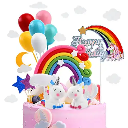 Einhorn-Tortendeko OSDUE Einhorn Tortendeko Geburtstag, Kuchendeko