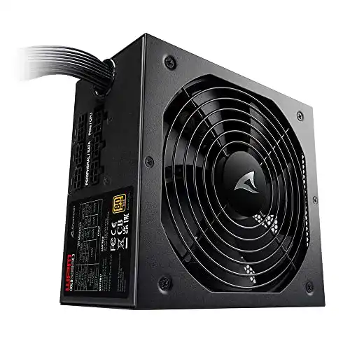 650W-Netzteil Sharkoon WPM Gold Zero 650W, 80 Plus Gold
