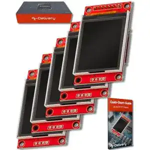 Arduino-LCD AZDelivery 5 x 1,8 Zoll SPI TFT Display ST7735