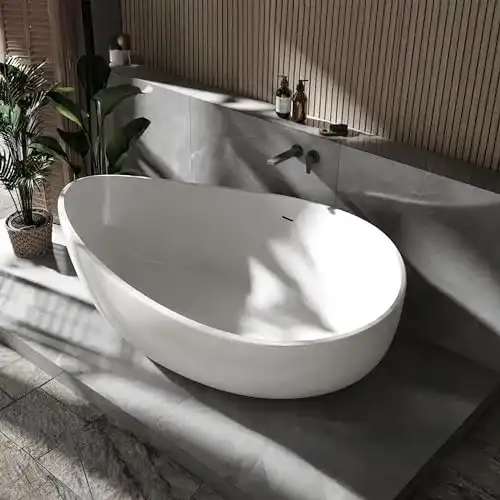 Freistehende Badewanne Bernstein Badshop aus Mineralguss