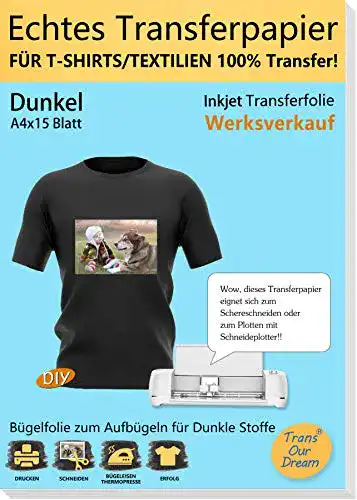 Transferpapier TransOurDream ECHTE Inkjet Transferfolie