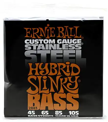 Ernie-Ball-Bass-Saiten Ernie Ball P02843 Hybrid Slinky Stainless