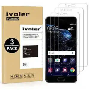 Huawei-P10-Panzerglas ivoler, 3 Stück Panzerglas Schutzfolie
