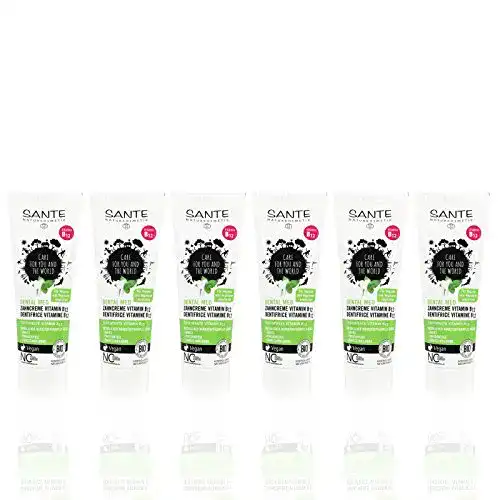 B12-Zahnpasta Sante Zahncreme Vitamin B12, 6 x 75 ml
