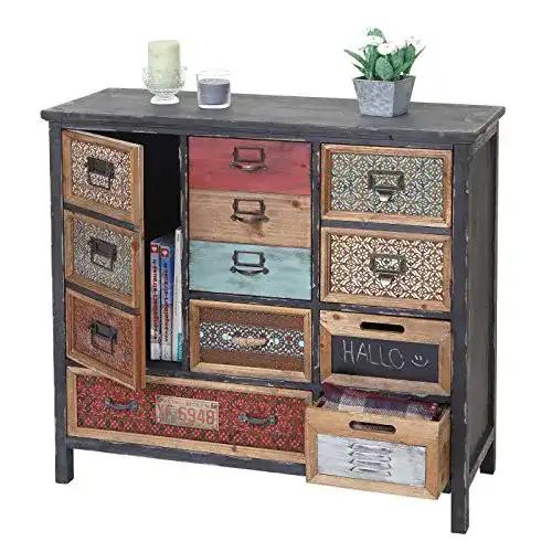 Apothekerkommode Mendler Apotheker-Schrank HWC-A43