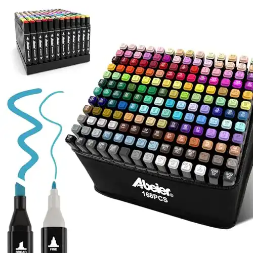 Graffiti-Stifte ABEIER Graffiti Stifte, 168 Farben Art Marker Dual