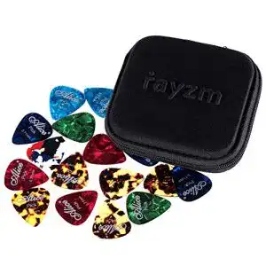 Plektrum Rayzm Guitar Picks Plektren, Celluloid Plektron 40 Stück