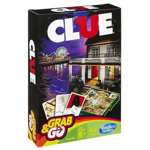 Cluedo Hasbro Spiele B0999100 Kompakt, Reisespiel
