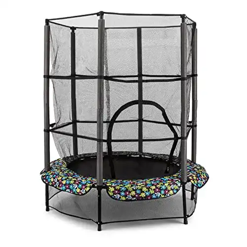 Trampolin 140 cm Klarfit Rocketkid Trampolin, Bungeeseil-Federung