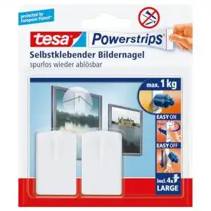 Bildernagel tesa Bilder-Nagel, 2er Set Klebenagel für Bilderrahmen