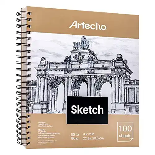 Die beste Skizzenbuch Artecho A4, 100 Blatt, 90g, Weiß, 22,9 x 30,5 cm 2026 Test Bestseller Skizzenbuch Artecho A4, 100 Blatt, 90g, Weiß, 22,9 x 30,5 cm
