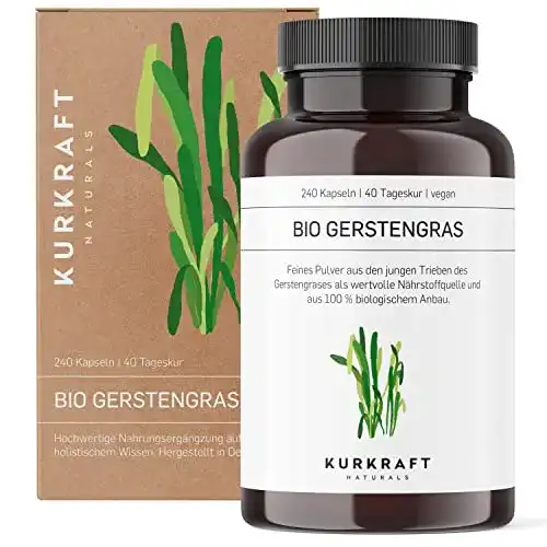 Gerstengras-Kapseln Kurkraft ® Bio Gerstengras, 240 Kapseln