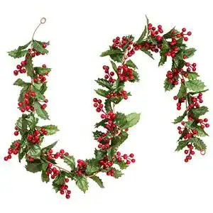 Weihnachtsgirlanden DearHouse mit roten Beeren, flexibel