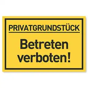 Verbotsschilder Gentle North Privatgrundstück Betreten verboten